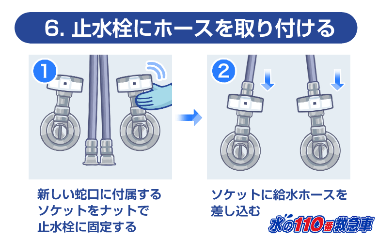 ネジで固定します