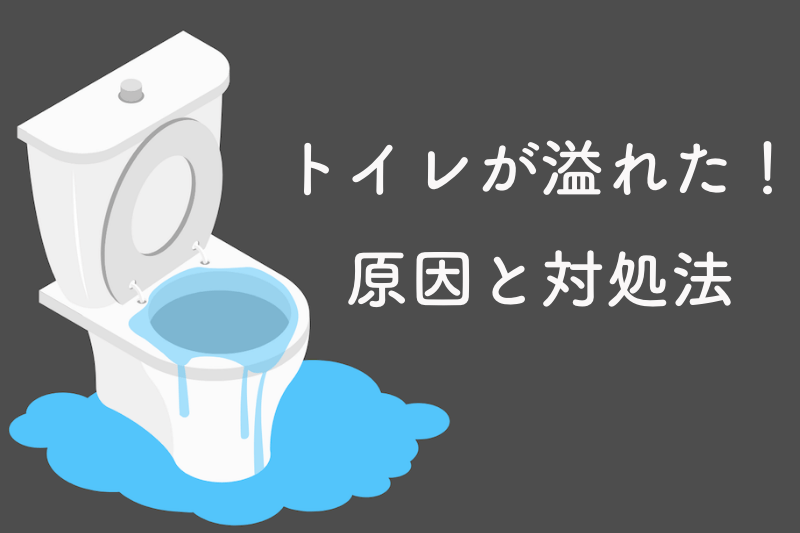 水が溢れているトイレ